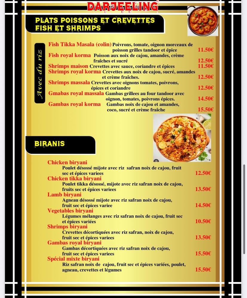 DARJEELING - Menu Image 1